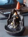 Combo Pack of Shiva Adiyogi Smoke Incense Holder 11 Units of Backflow Cones  ( Pack of 1)