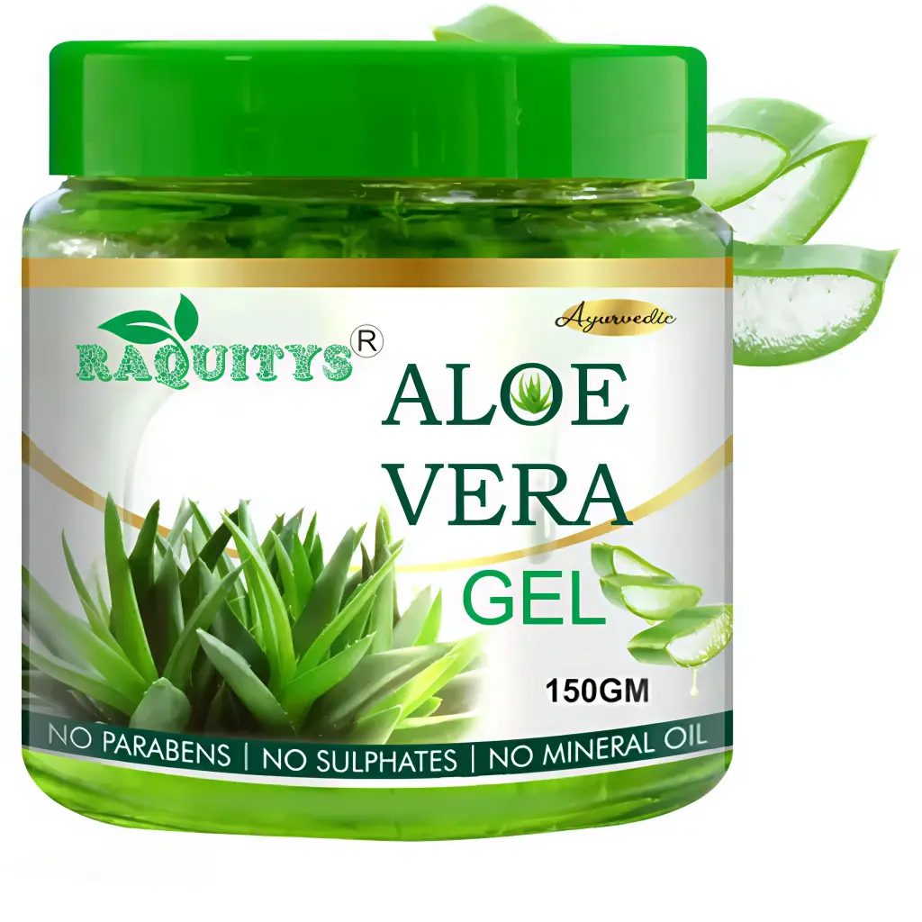 Aloe Vera Gel For Face, with Pure Aloe Vera & Vitamin E for Skin and Hair