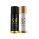 Denver Caliber and Imperial Nano Travel Size Pack Deo Perfume Body Spray - For Men (50ml X 2)