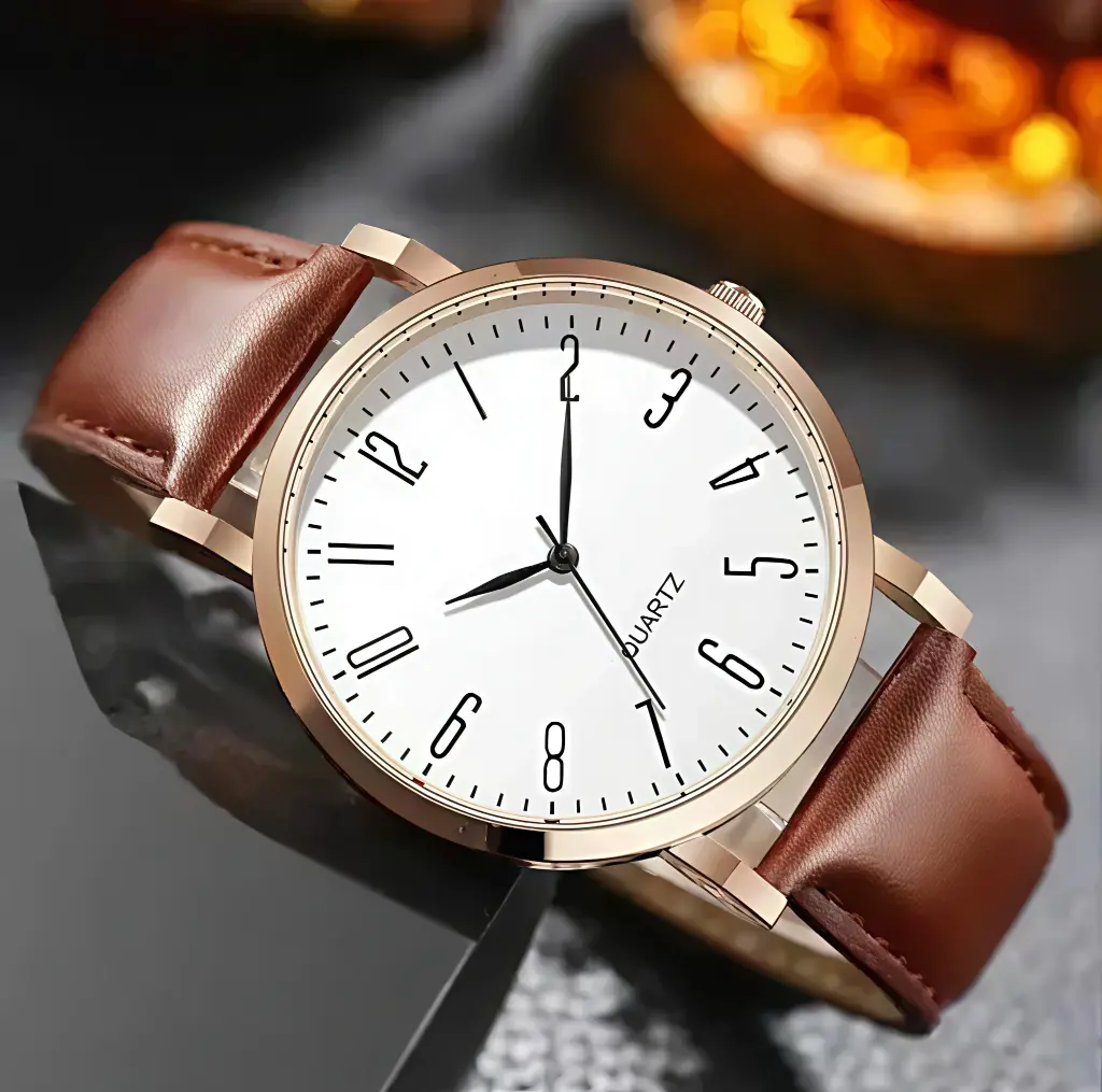 NESTER Rose Gold Case Designers Wrist Watches For Boy And Men Analog Watch - For Men Stylish Leathers Strap Analog Wrist Watches For Boy And Men