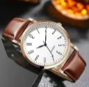 NESTER Rose Gold Case Designers Wrist Watches For Boy And Men Analog Watch - For Men Stylish Leathers Strap Analog Wrist Watches For Boy And Men
