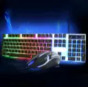 RGB Colorful Lighting Keyboard Mouse Set (2 Pc Set)